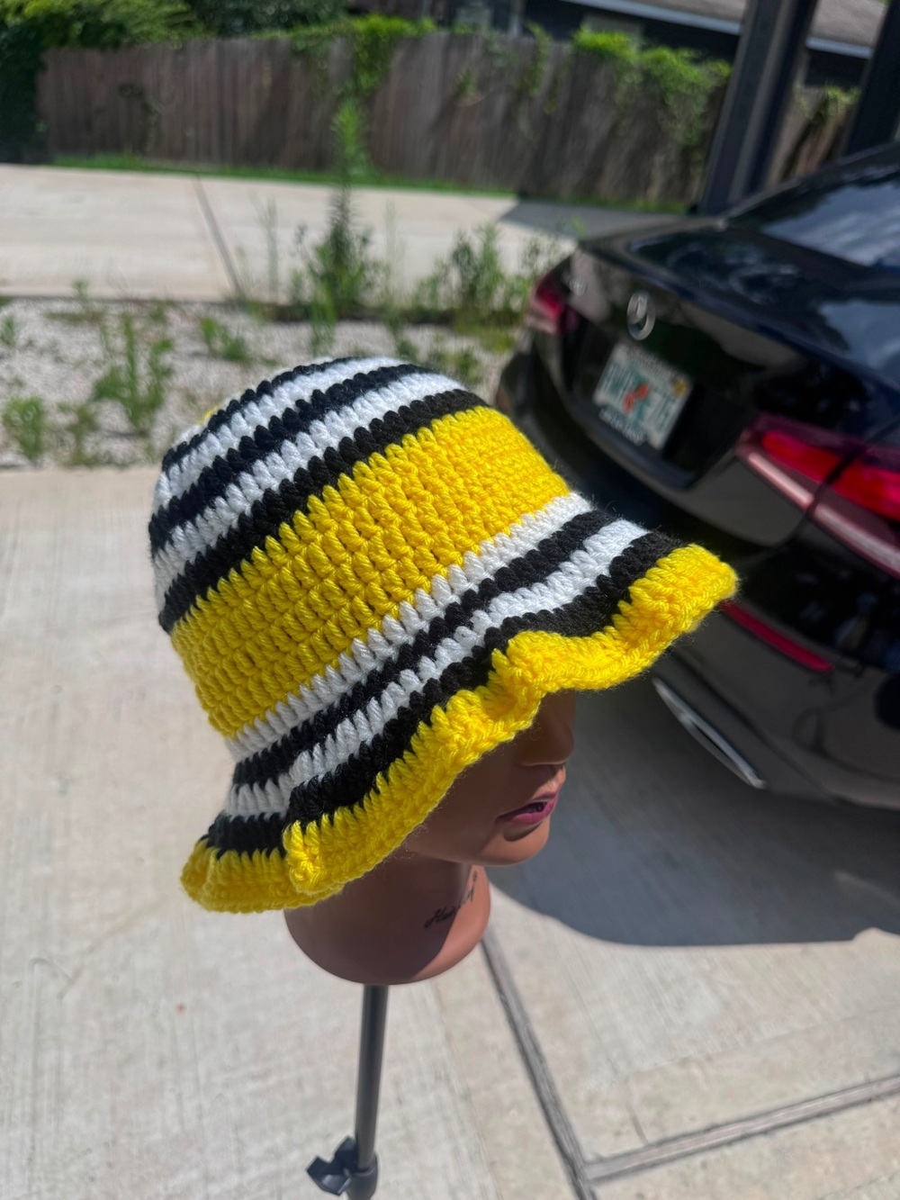Handmade Crochet Ruffle Hat - Picture 12 of 15
